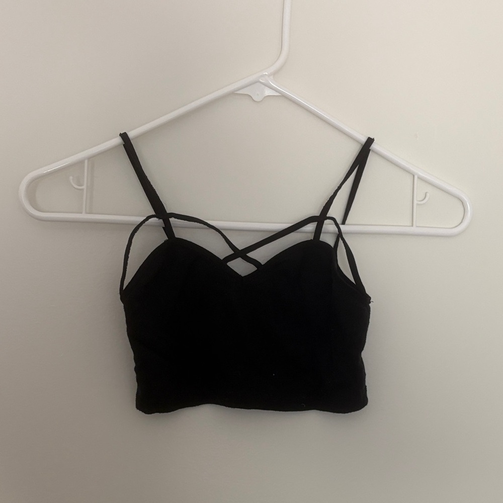 Brandy Melville Black Crop Top